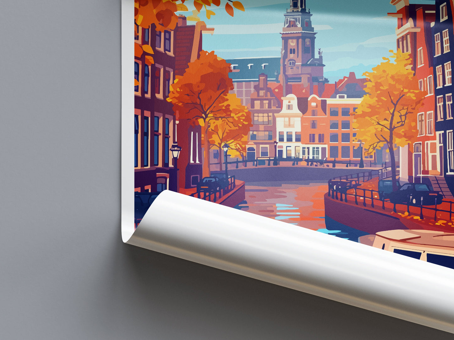 Amsterdam Travel Print Wall Art Amsterdam Wall Hanging Home Décor Amsterdam Gift Art Lovers Netherlands Art Lover Gift Amsterdam Decor