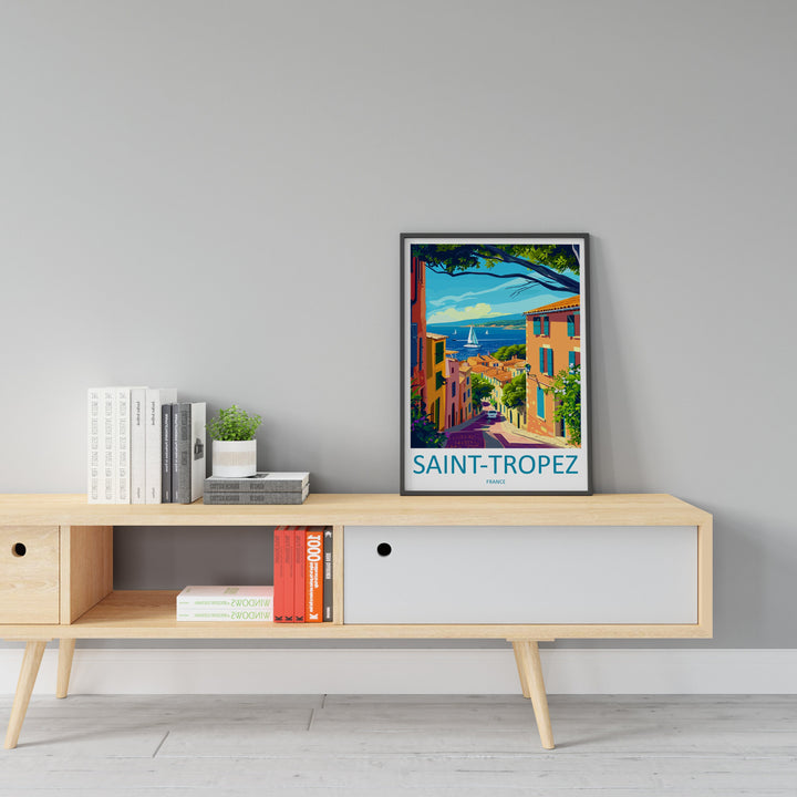Saint-Tropez Print Saint-Tropez Home Decor Cityscape Art Print Saint-Tropez Wall Art Travel Enthusiast Gift Wall Hanging Saint-Tropez France