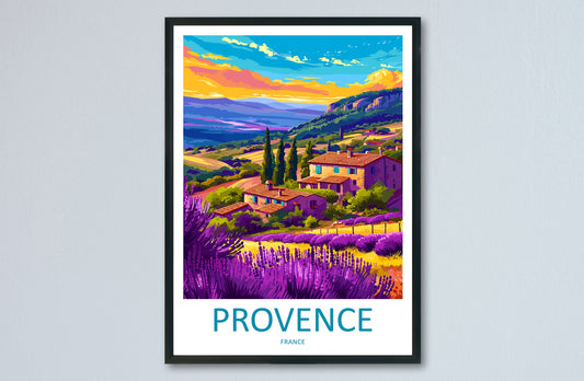 Provence Travel Print Wall Art Provence Wall Hanging Home Décor Provence Gift Art Lovers France Art Lover Gift Provence Art Provence Art