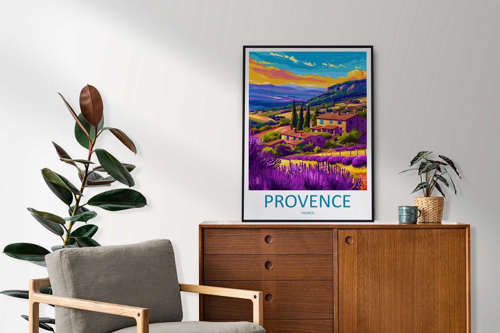 Provence Travel Print Wall Art Provence Wall Hanging Home Décor Provence Gift Art Lovers France Art Lover Gift Provence Art Provence Art