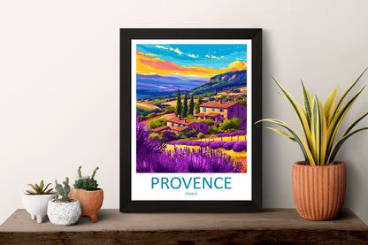 Provence Travel Print Wall Art Provence Wall Hanging Home Décor Provence Gift Art Lovers France Art Lover Gift Provence Art Provence Art