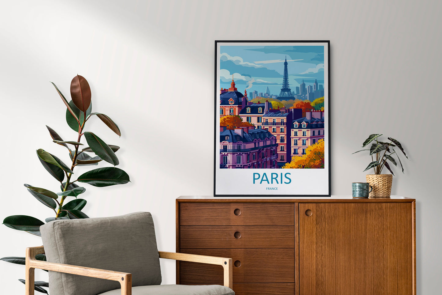 Paris Travel Print Wall Art Paris Wall Hanging Home Décor Paris Gift Art Lovers France Art Lover Gift Paris Print France Wall Art Décor
