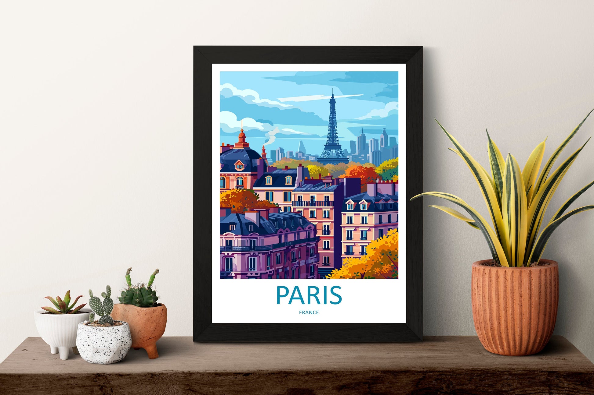 Paris Travel Print Wall Art Paris Wall Hanging Home Décor Paris Gift Art Lovers France Art Lover Gift Paris Print France Wall Art Décor