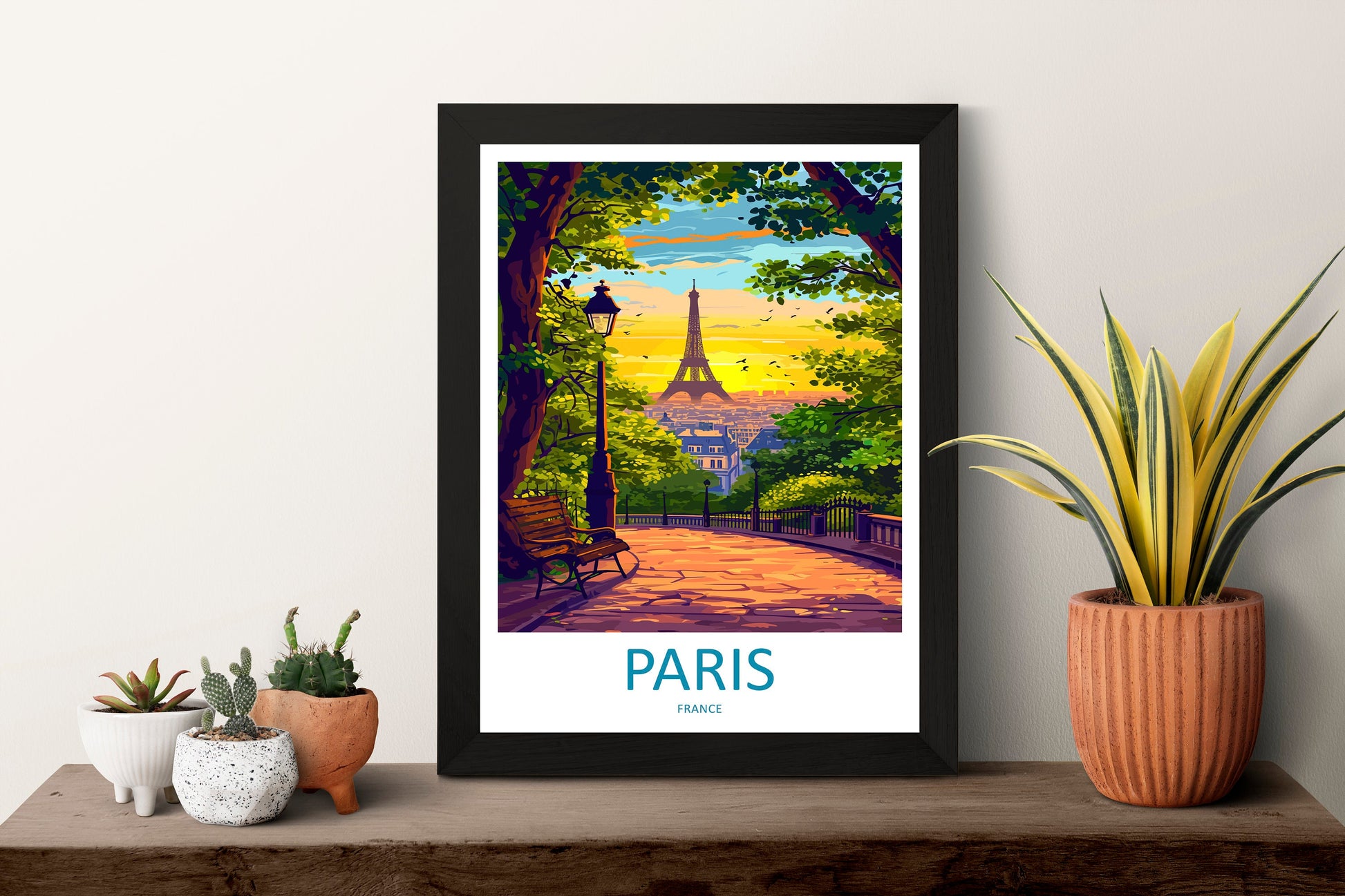 Paris Travel Print Wall Art Paris Wall Hanging Home Décor Paris Gift Art Lovers France Art Lover Gift Paris Print France Wall Art Décor