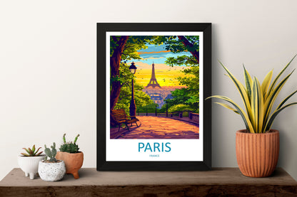 Paris Travel Print Wall Art Paris Wall Hanging Home Décor Paris Gift Art Lovers France Art Lover Gift Paris Print France Wall Art Décor