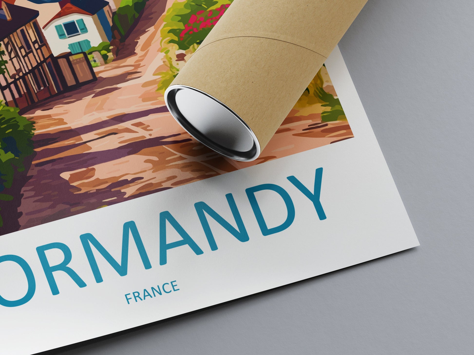 Normandy Travel Print Wall Art Normandy Wall Hanging Home Décor Normandy Gift Art Lovers France Art Lover Gift Normandy Print France Artwork