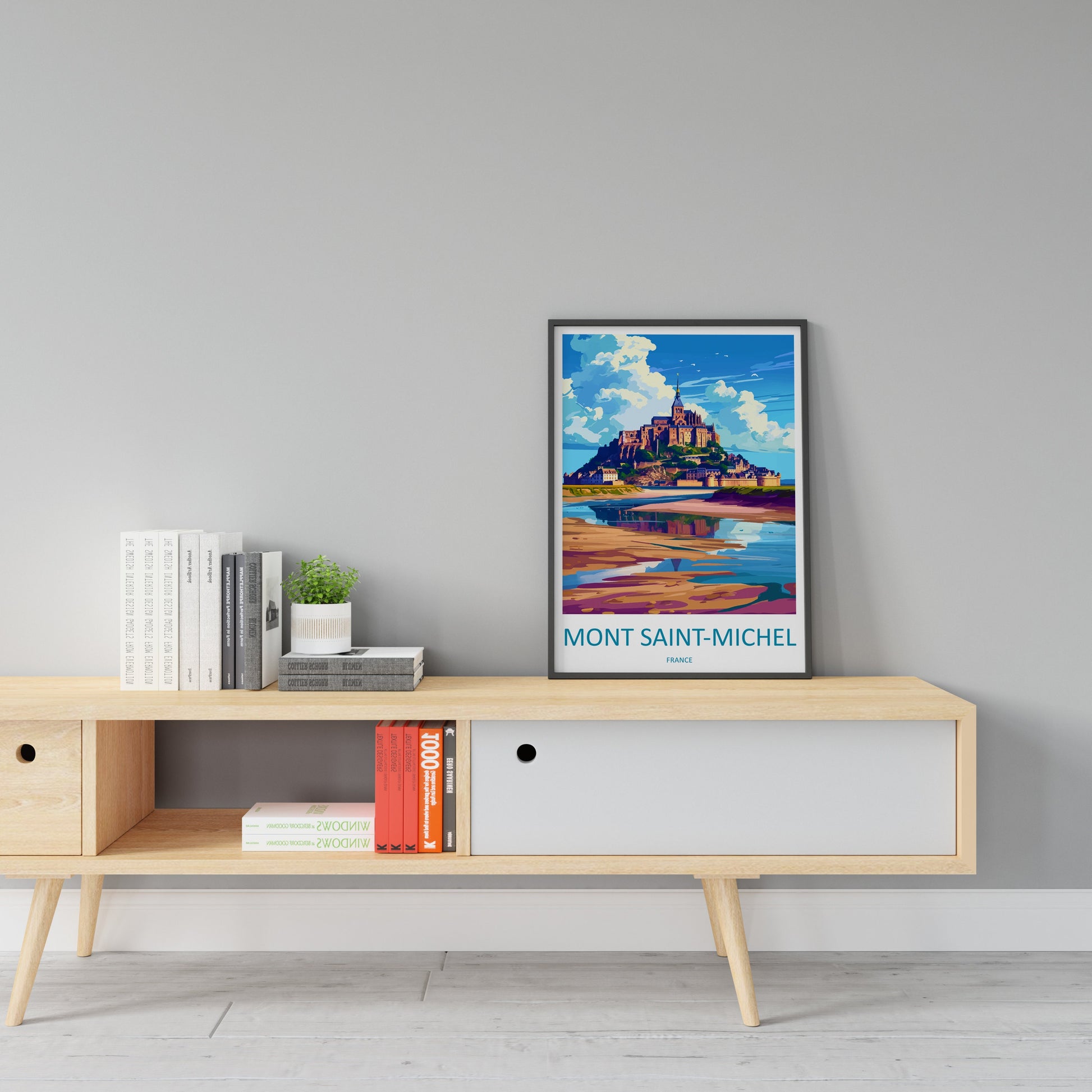 Mont Saint Michel Travel Print Wall Art Mont Saint Michel Wall Hanging Home Décor Mont Saint Michel Gift Art Lovers France Art Lover Gift