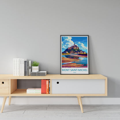 Mont Saint Michel Travel Print Wall Art Mont Saint Michel Wall Hanging Home Décor Mont Saint Michel Gift Art Lovers France Art Lover Gift