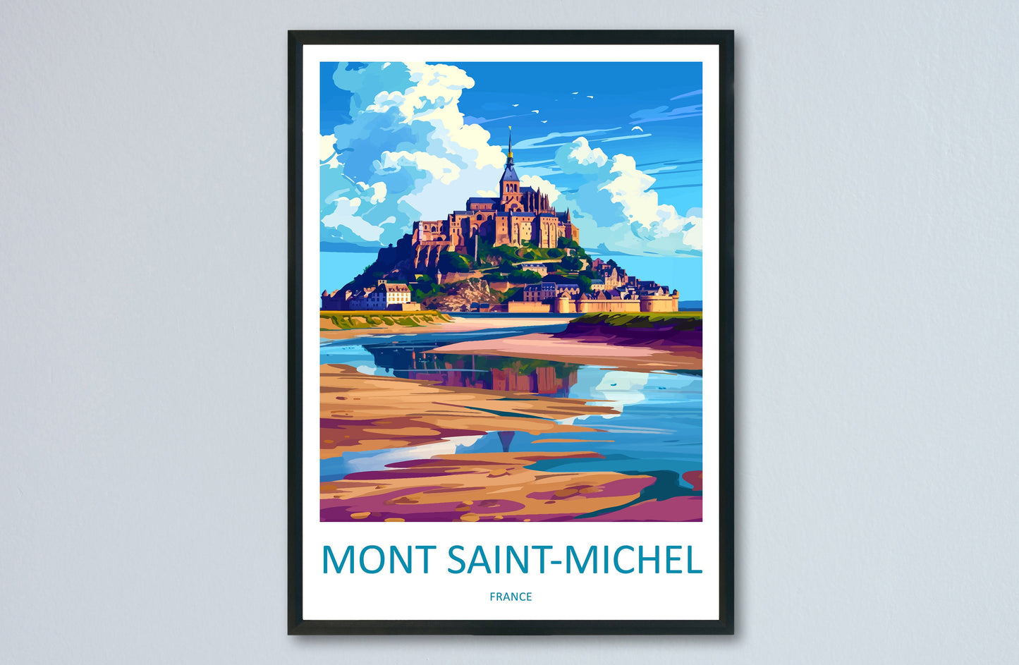 Mont Saint Michel Travel Print Wall Art Mont Saint Michel Wall Hanging Home Décor Mont Saint Michel Gift Art Lovers France Art Lover Gift