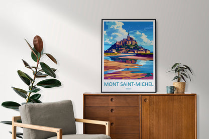 Mont Saint Michel Travel Print Wall Art Mont Saint Michel Wall Hanging Home Décor Mont Saint Michel Gift Art Lovers France Art Lover Gift