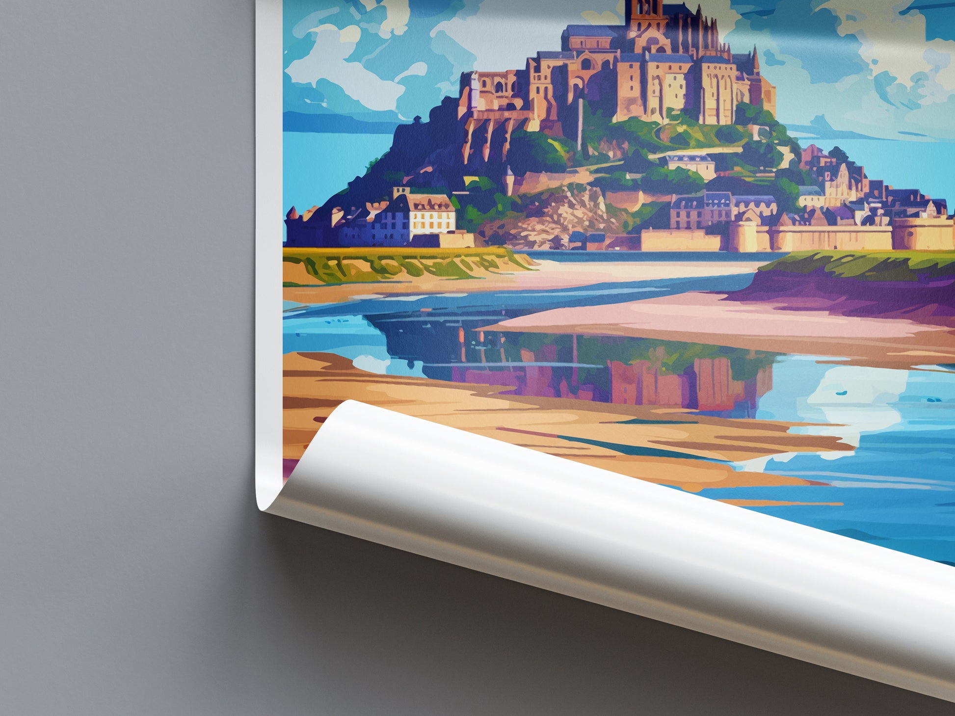 Mont Saint Michel Travel Print Wall Art Mont Saint Michel Wall Hanging Home Décor Mont Saint Michel Gift Art Lovers France Art Lover Gift