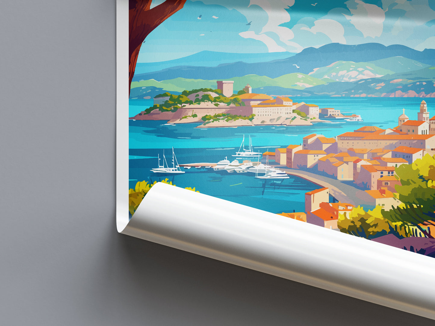 Marseille Print Marseille Home Decor Cityscape Art Print Marseille Wall Art for Travel Enthusiast Gift Wall Hanging Marseille France Poster
