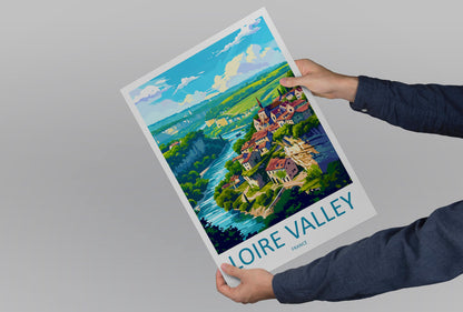 Loire Valley Travel Print Wall Art Loire Valley Wall Hanging Home Décor Loire Valley Gift Art Lovers France Art Lover Gift Loire Valley Art