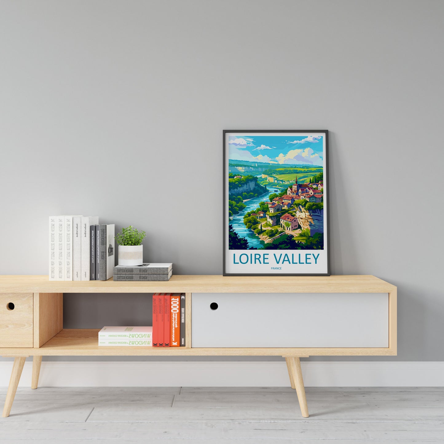 Loire Valley Travel Print Wall Art Loire Valley Wall Hanging Home Décor Loire Valley Gift Art Lovers France Art Lover Gift Loire Valley Art