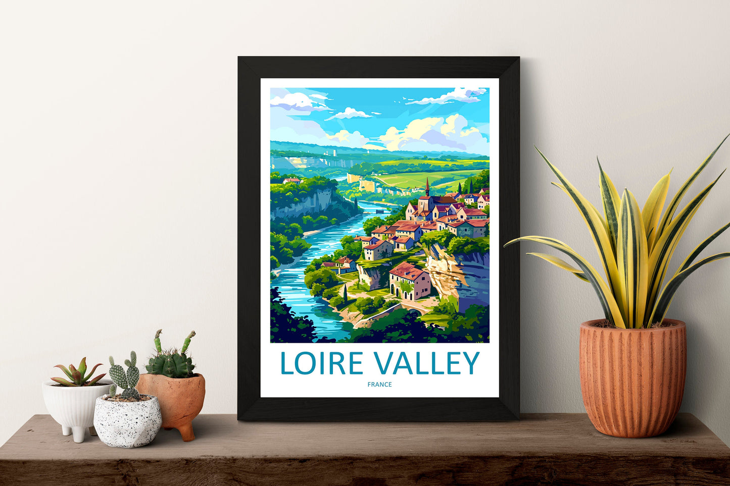 Loire Valley Travel Print Wall Art Loire Valley Wall Hanging Home Décor Loire Valley Gift Art Lovers France Art Lover Gift Loire Valley Art
