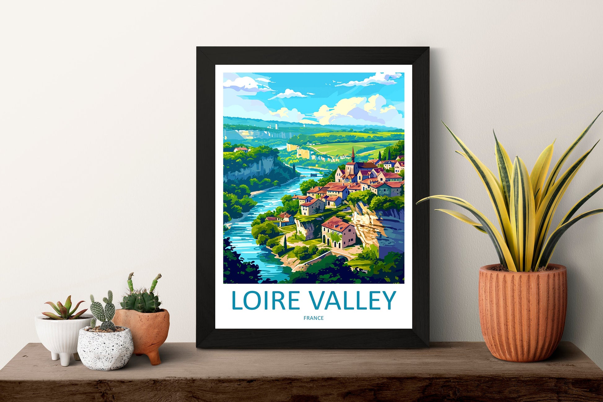Loire Valley Travel Print Wall Art Loire Valley Wall Hanging Home Décor Loire Valley Gift Art Lovers France Art Lover Gift Loire Valley Art