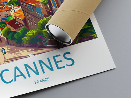 Cannes Travel Print Wall Art Cannes Wall Hanging Home Décor Cannes Gift Art Lovers France Art Lover Gift Cannes Print France Artwork