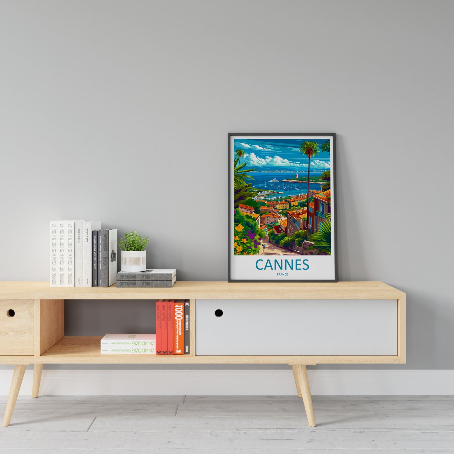 Cannes Travel Print Wall Art Cannes Wall Hanging Home Décor Cannes Gift Art Lovers France Art Lover Gift Cannes Print France Artwork