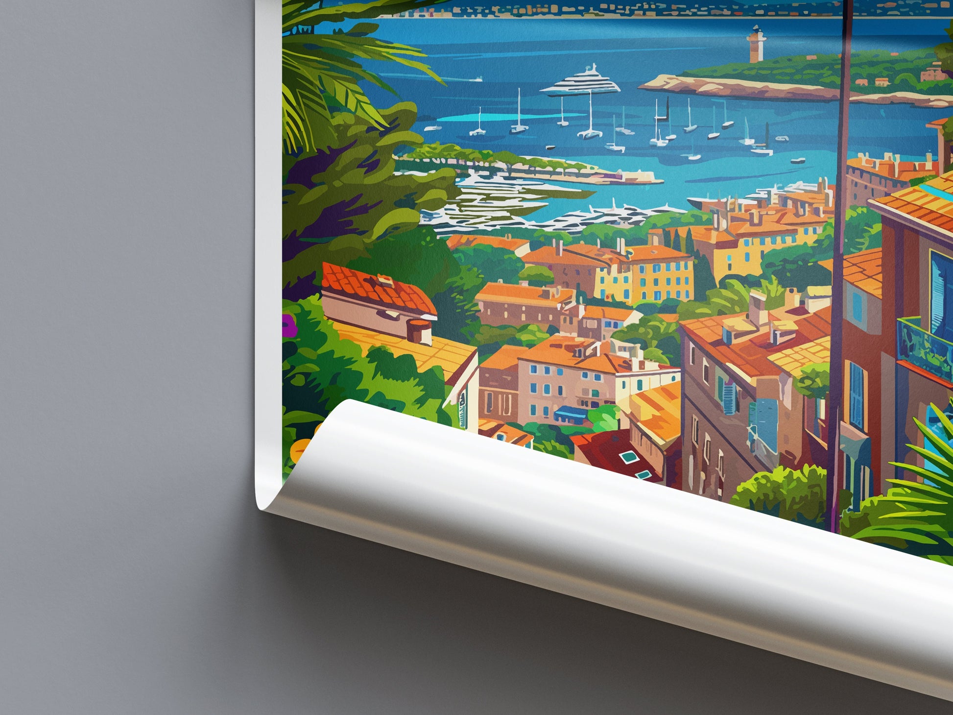 Cannes Travel Print Wall Art Cannes Wall Hanging Home Décor Cannes Gift Art Lovers France Art Lover Gift Cannes Print France Artwork