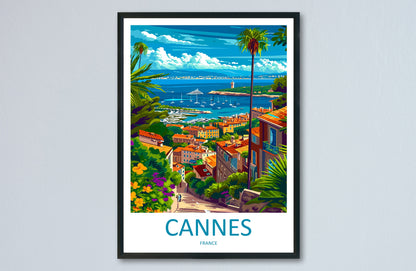 Cannes Travel Print Wall Art Cannes Wall Hanging Home Décor Cannes Gift Art Lovers France Art Lover Gift Cannes Print France Artwork
