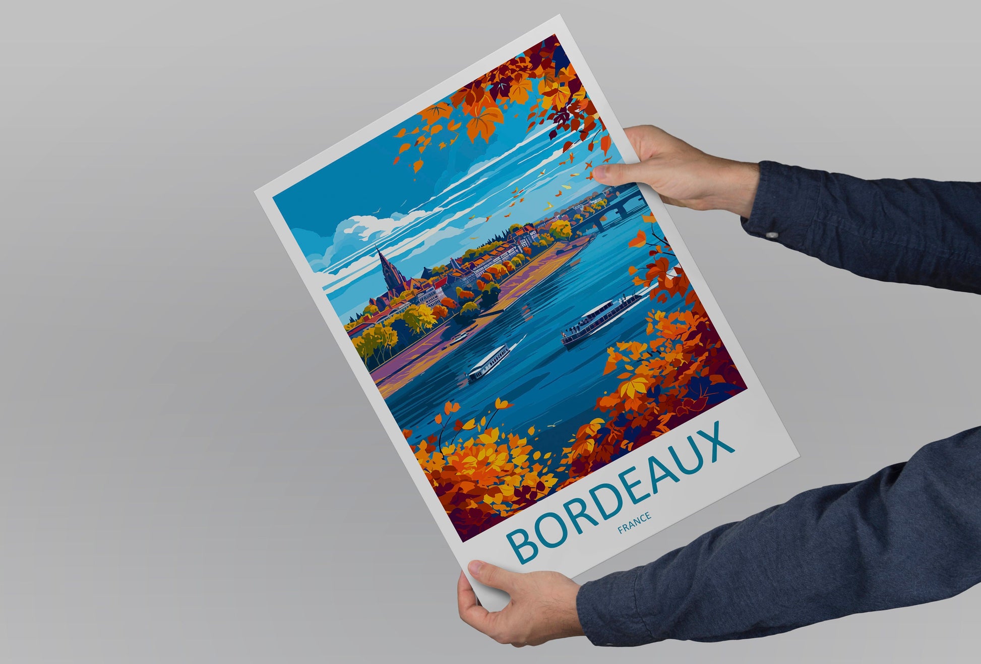 Bordeaux Travel Print Wall Art Bordeaux France Wall Hanging Home Decoration Bordeaux Gift Art Lovers Wall Art Print Bordeaux Wall Art