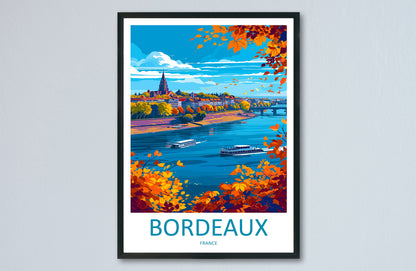 Bordeaux Travel Print Wall Art Bordeaux France Wall Hanging Home Decoration Bordeaux Gift Art Lovers Wall Art Print Bordeaux Wall Art