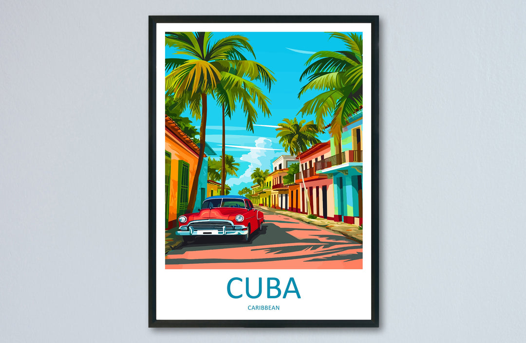 Cuba Travel Print Wall Art Cuba Wall Hanging Home Décor Cuba Gift Art Lovers Wall Art Caribbean Travel Print Poster Gift For Caribbean Art