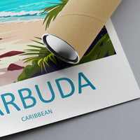 Barbuda Travel Print Wall Art Barbuda Wall Hanging Home Décor Barbuda Gift Art Lovers Wall Art Caribbean Travel Print Barbuda Decor
