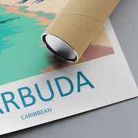 Barbuda Travel Print Wall Art Barbuda Wall Hanging Home Décor Barbuda Gift Art Lovers Wall Art Caribbean Travel Print Barbuda Decor