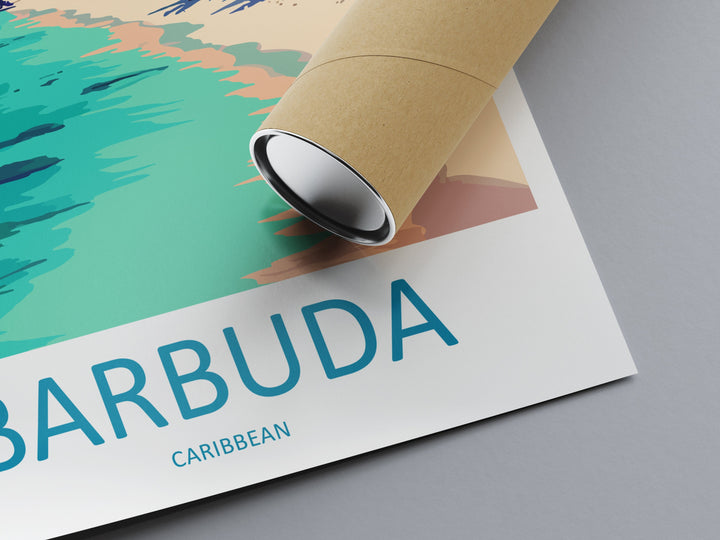 Barbuda Travel Print Wall Art Barbuda Wall Hanging Home Décor Barbuda Gift Art Lovers Wall Art Caribbean Travel Print Barbuda Decor