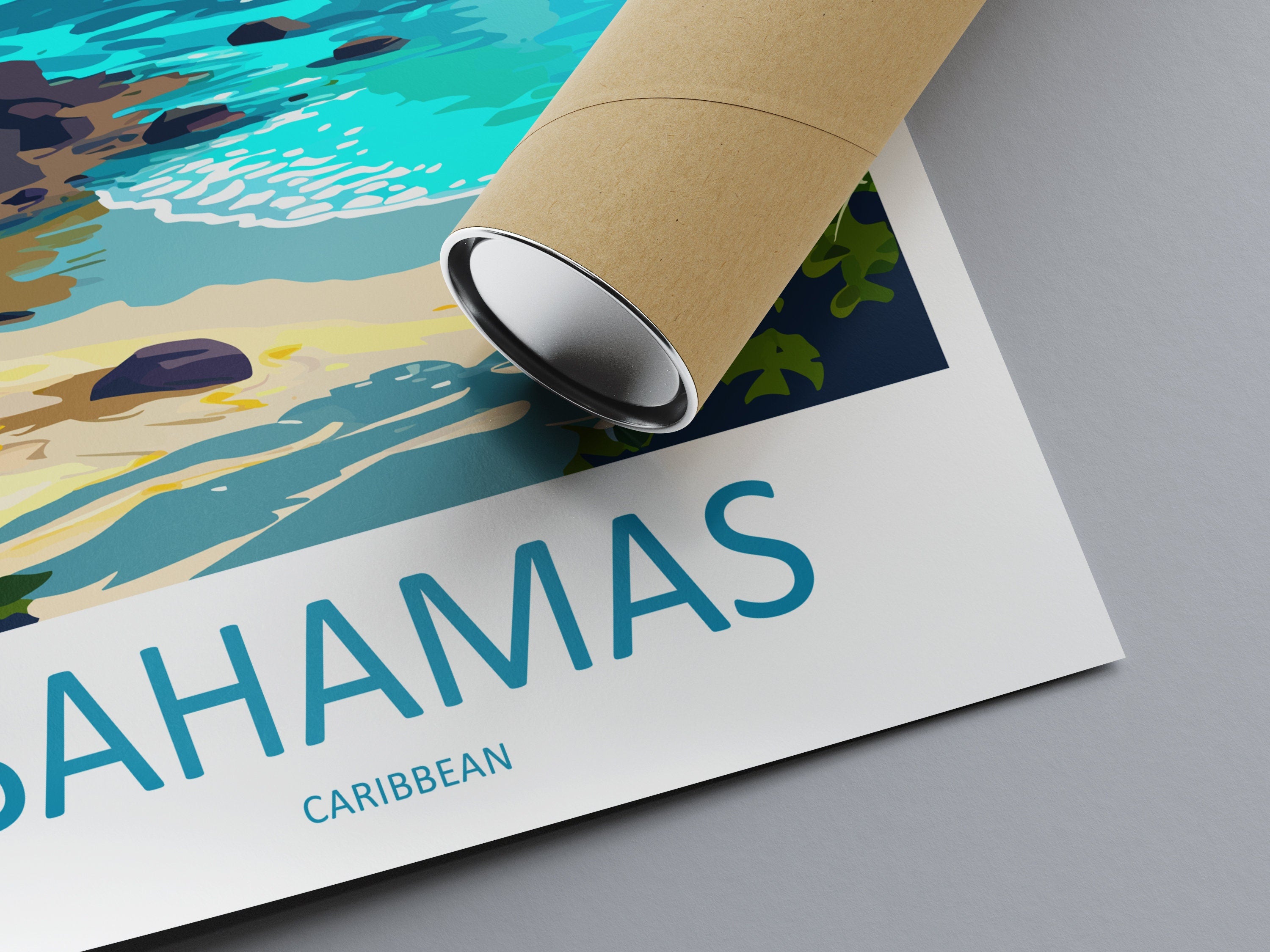 Bahamas Travel Print Wall Art Bahamas Wall Hanging Home Décor Bahamas Gift Art Lovers Wall Art Caribbean Travel Print Bahamas Decor