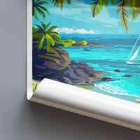 Bahamas Travel Print Wall Art Bahamas Wall Hanging Home Décor Bahamas Gift Art Lovers Wall Art Caribbean Travel Print Bahamas Decor