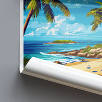 Bahamas Travel Print Wall Art Bahamas Wall Hanging Home Décor Bahamas Gift Art Lovers Wall Art Caribbean Travel Print Bahamas Decor