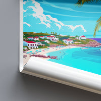 Anguilla Travel Print Wall Art Anguilla Wall Hanging Home Décor Anguilla Gift Art Lovers Wall Art Caribbean Travel Print Anguilla Decor