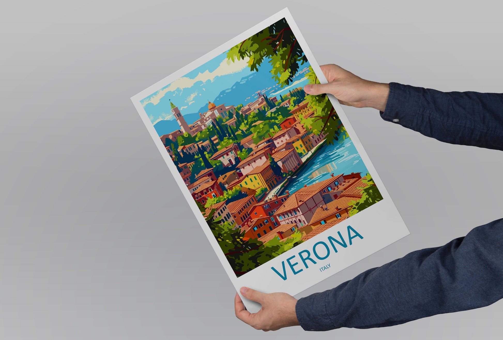 Verona Travel Print Wall Art Verona Italy Wall Hanging Home Decoration Verona Gift Art Lovers Wall Art Print Verona Italy Wall Art Poster