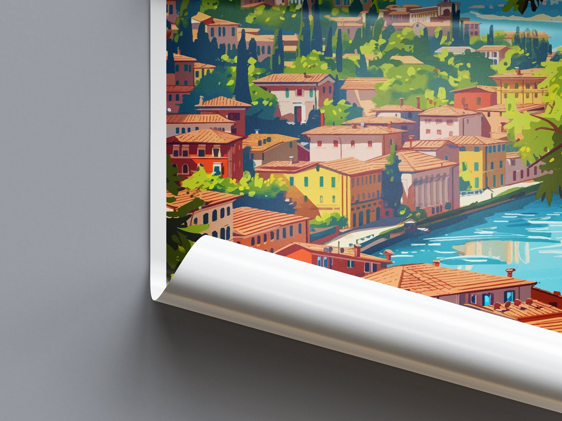 Verona Travel Print Wall Art Verona Italy Wall Hanging Home Decoration Verona Gift Art Lovers Wall Art Print Verona Italy Wall Art Poster