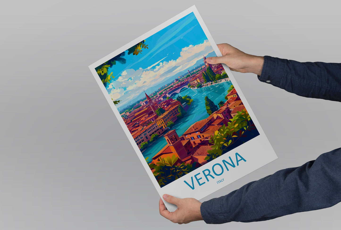Verona Travel Print Wall Art Verona Italy Wall Hanging Home Decoration Verona Gift Art Lovers Wall Art Print Verona Italy Wall Art Poster