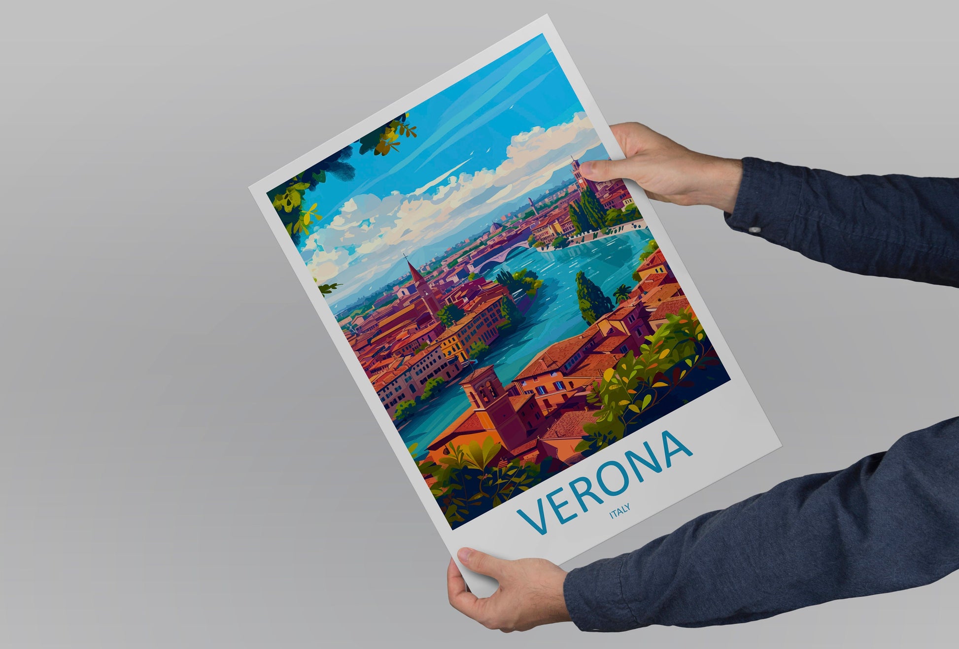 Verona Travel Print Wall Art Verona Italy Wall Hanging Home Decoration Verona Gift Art Lovers Wall Art Print Verona Italy Wall Art Poster