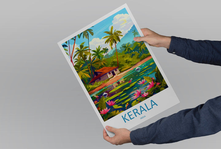 Kerala Travel Print Wall Art Kerala Wall Hanging Home Décor Kerala Gift Art Lovers India Art Lover Gift Wall Décor