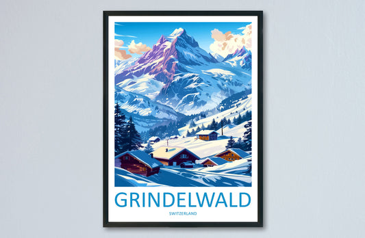 Grindelwald Print Grindelwald Home Décor Switzerland Art Print Grindelwald Wall Print For Switzerland Gift Wall Hanging Grindelwald Home Art