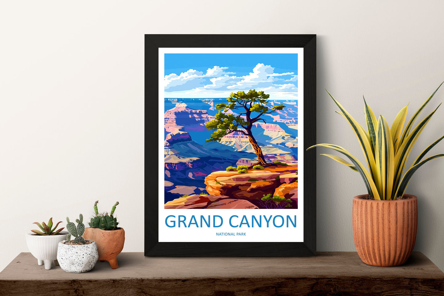 Grand Canyon National Park Travel Print Wall Art Grand Canyon Wall Hanging Home Décor Grand Canyon Gift Art Lovers Arizona Art Lover Gift