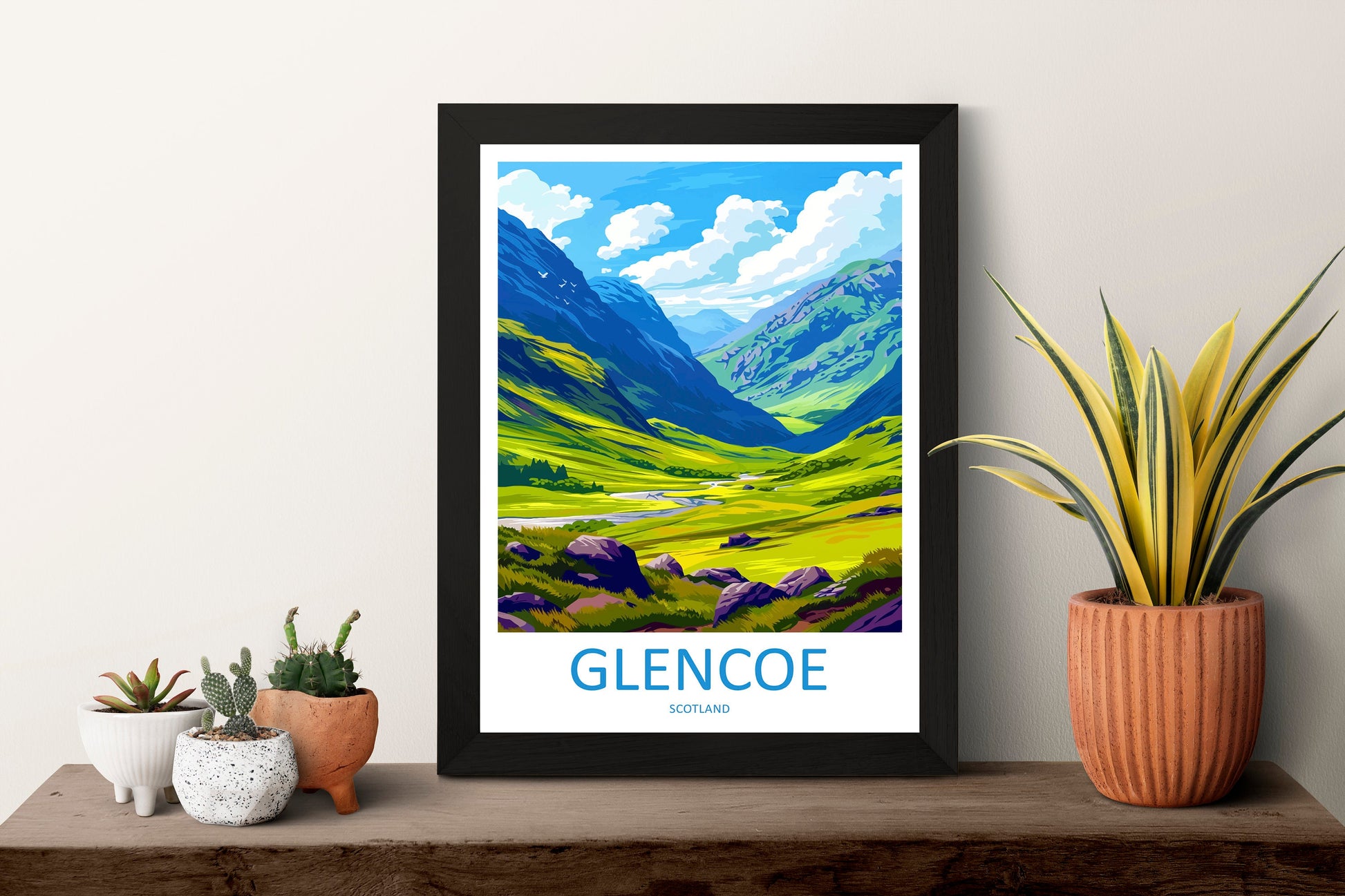 Glencoe Travel Print Wall Art Glencoe Wall Hanging Home Décor Glencoe Gift Art Lovers Scotland Art Lover Gift Glencoe Travel Artwork