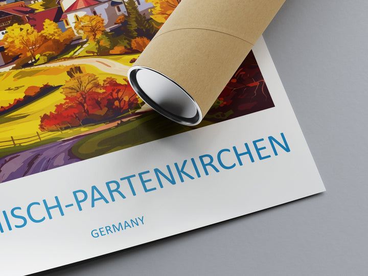 Garmisch-Partenkirchen Travel Print Wall Art Garmisch-Partenkirchen Wall Hanging Home Décor Garmisch-Partenkirchen Gift Art Lovers Germany