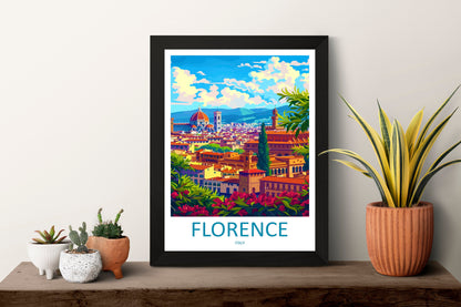 Florence Travel Print Wall Art Florence Italy Wall Hanging Home Decoration Florence Gift Art Lovers Wall Art Print Florence Italy Wall Print