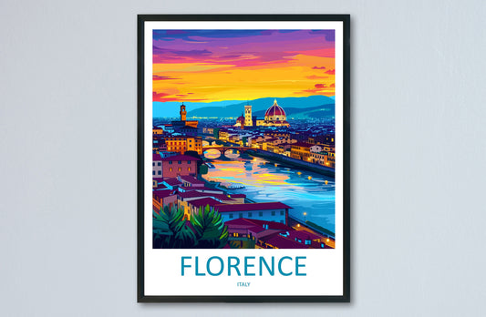 Florence Travel Print Wall Art Florence Italy Wall Hanging Home Decoration Florence Gift Art Lovers Wall Art Print Florence Italy Wall Print