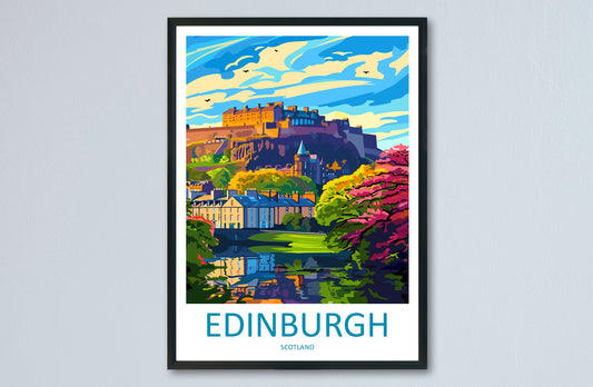 Edinburgh Cityscape Print Edinburgh Home Decor European City Art Print Edinburgh Wall Art Scotland Enthusiast Gift Wall Hanging Edinburgh
