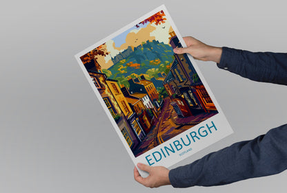 Edinburgh Cityscape Print Edinburgh Home Decor European City Art Print Edinburgh Wall Art Scotland Enthusiast Gift Wall Hanging Edinburgh