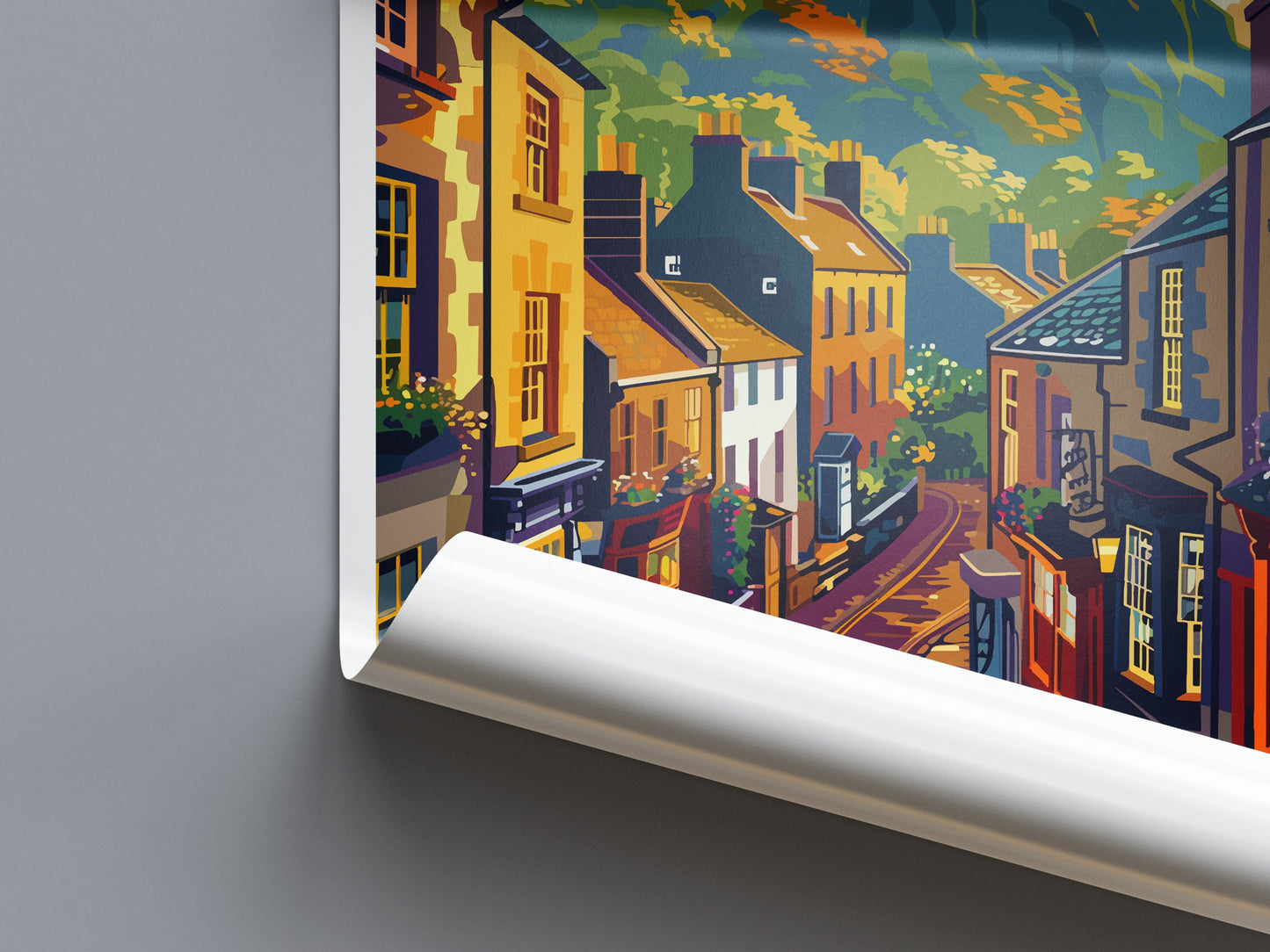 Edinburgh Cityscape Print Edinburgh Home Decor European City Art Print Edinburgh Wall Art Scotland Enthusiast Gift Wall Hanging Edinburgh