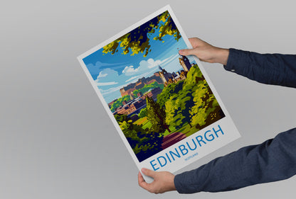 Edinburgh Cityscape Print Edinburgh Home Decor European City Art Print Edinburgh Wall Art Scotland Enthusiast Gift Wall Hanging Edinburgh