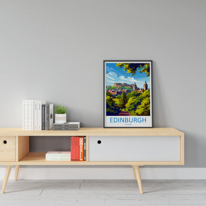 Edinburgh Cityscape Print Edinburgh Home Decor European City Art Print Edinburgh Wall Art Scotland Enthusiast Gift Wall Hanging Edinburgh